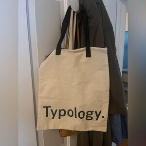 Typology Canvas Tote Bag